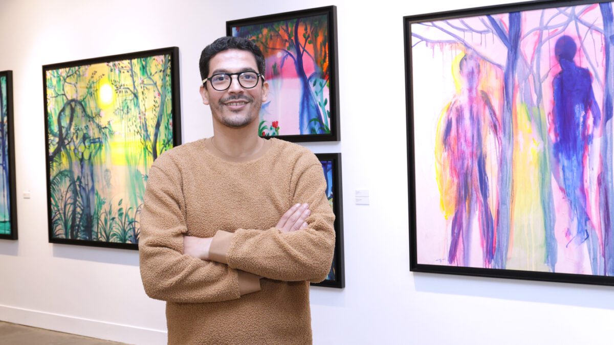 L'artiste Omar Mahfoudi expose ses oeuvres à l'Atelier 21